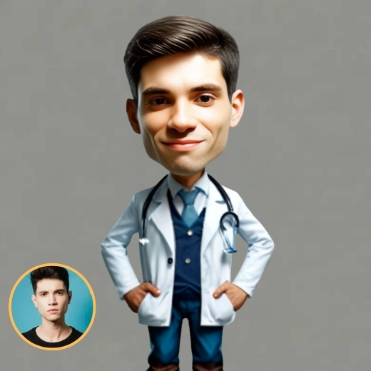 AI-generated caricature example